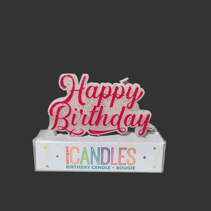 Unique Bougie Happy Birthday Candle - NEW