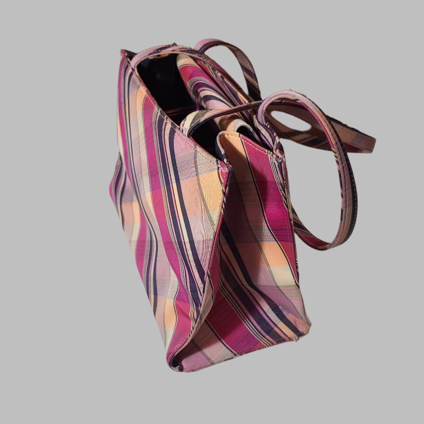 Pink Plaid Handbag - Carrie's Sex & The City Styled - USED