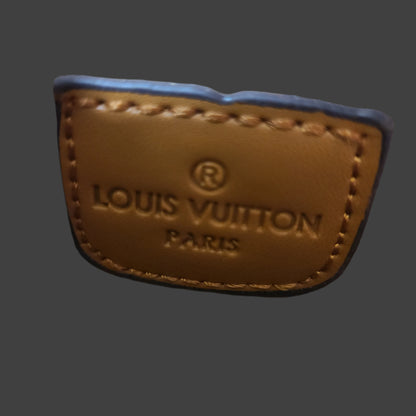 Louis Vuitton Styled Yellow & Brown Purse - AUTHENTICITY UNKNOWN - LIKE NEW