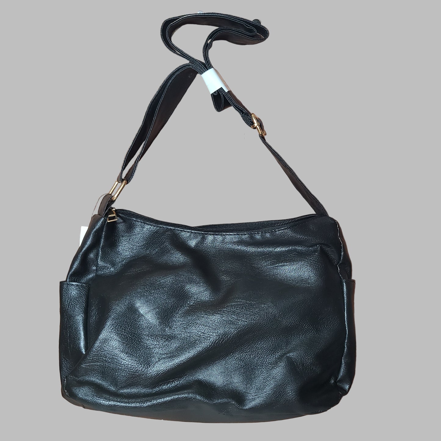 Women's Black w/ Gold Detail Multi-Compartment Purse - NEW