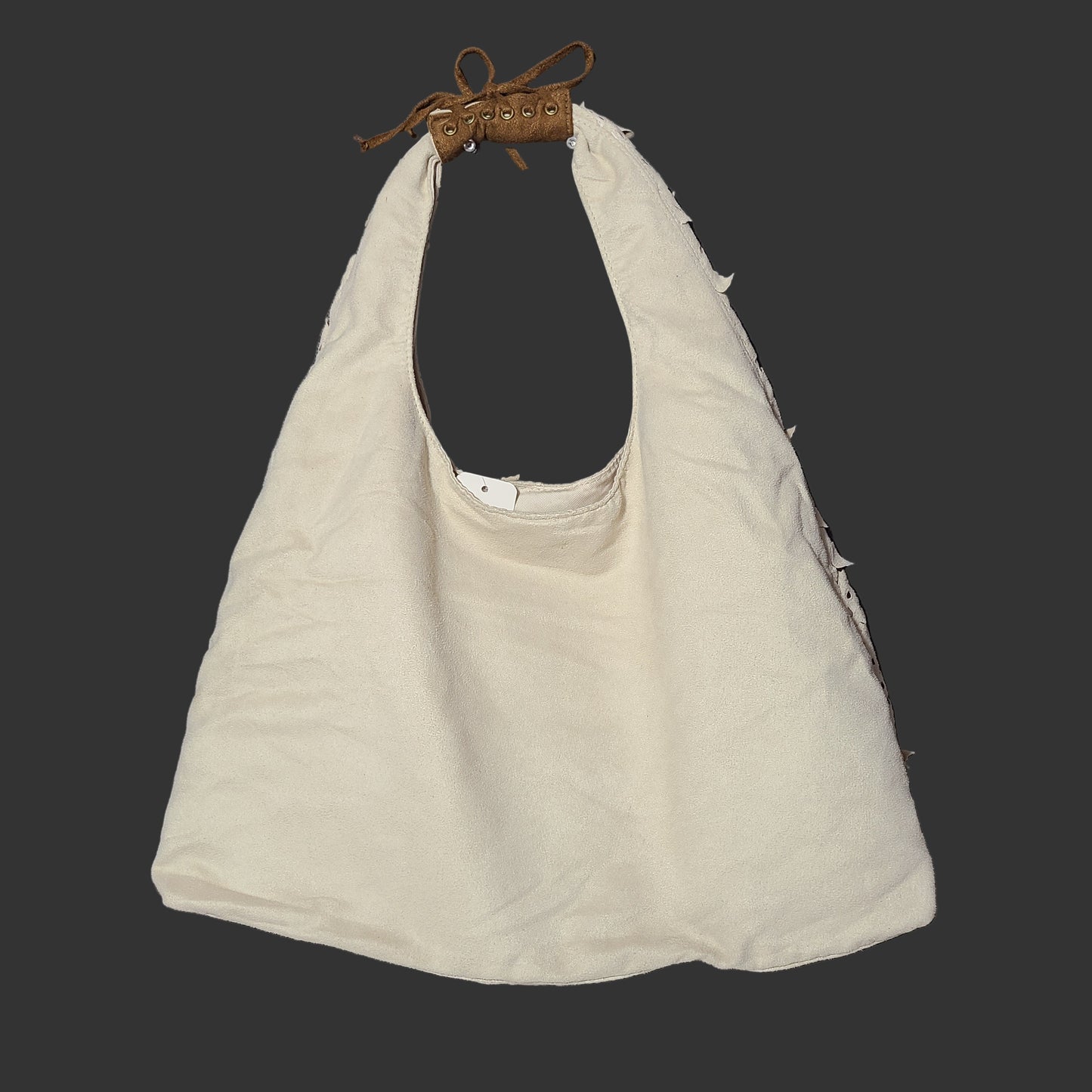 Big Buddha Beige Leather Tote Bag - LIKE NEW