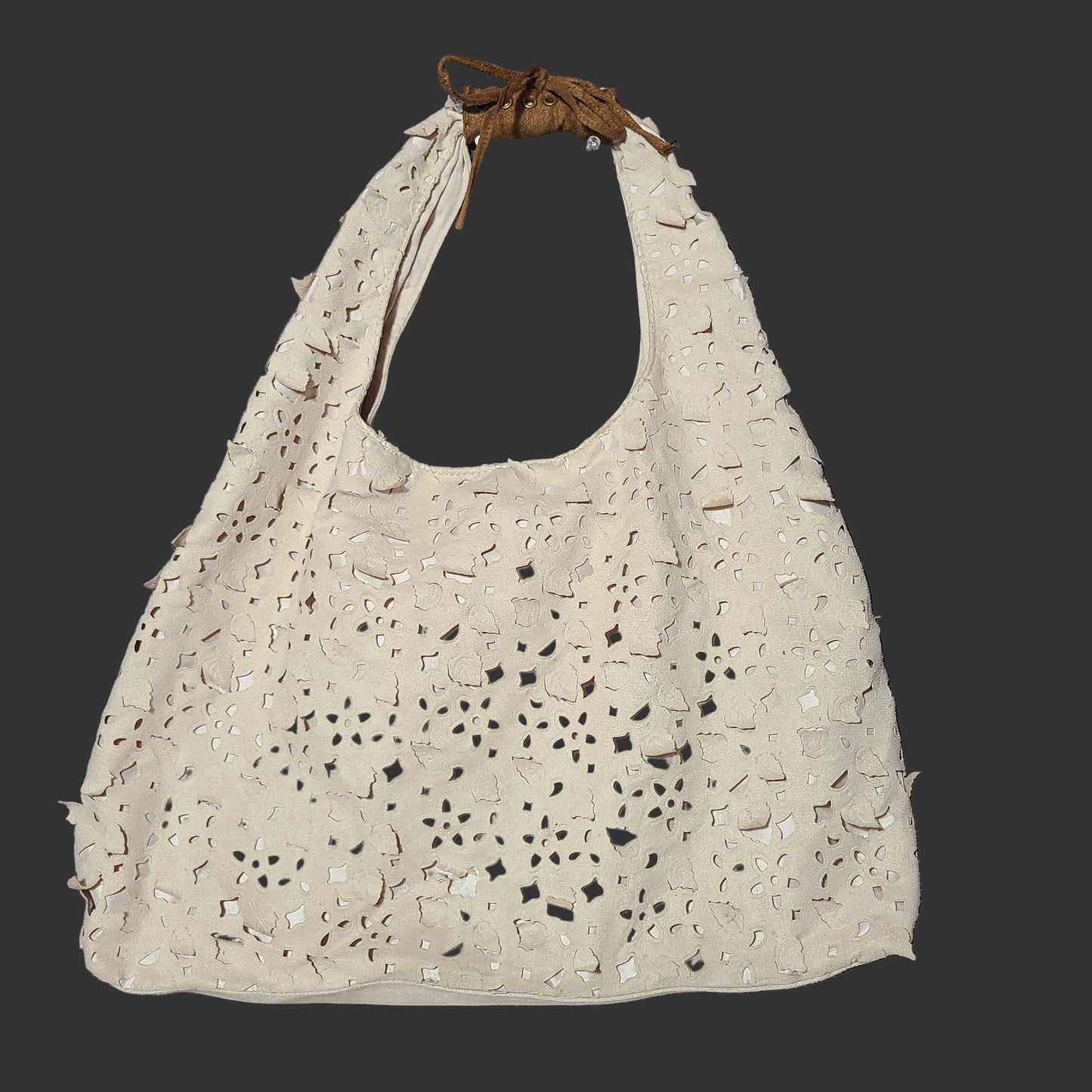 Big Buddha Beige Leather Tote Bag - LIKE NEW