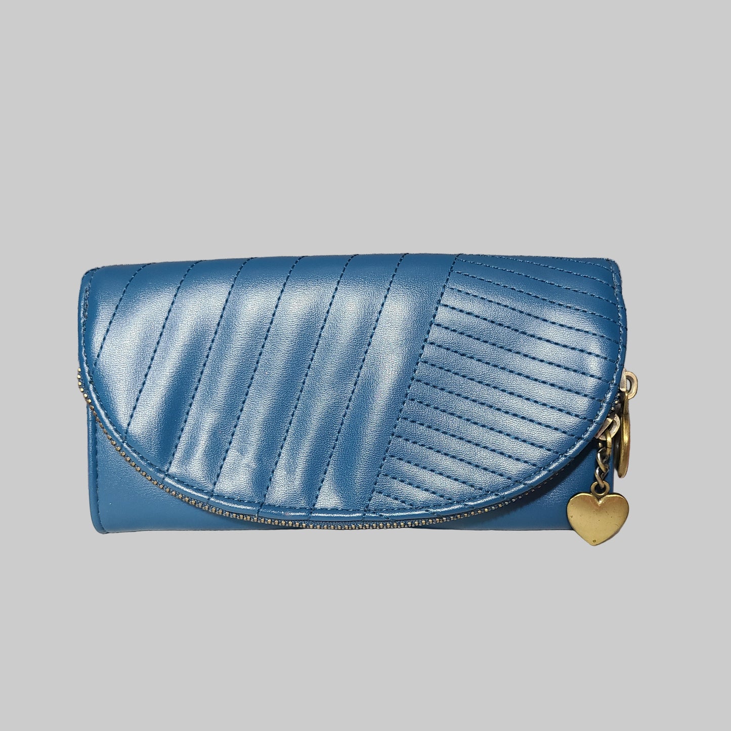 No Boundaries Deep Teal Faux Leather Wallet - USED