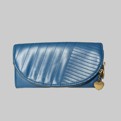 No Boundaries Deep Teal Faux Leather Wallet - USED