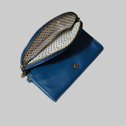 No Boundaries Deep Teal Faux Leather Wallet - USED