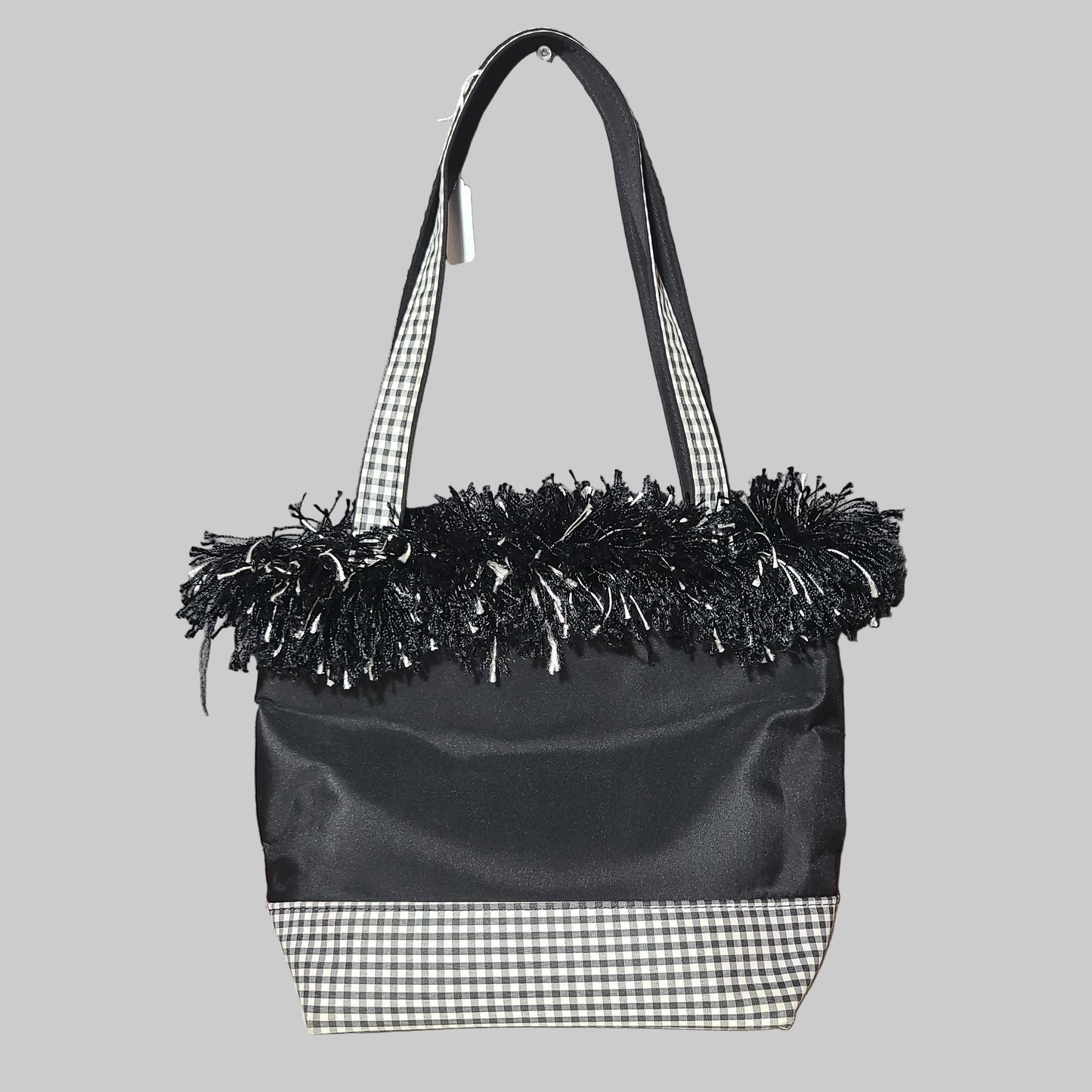 Black and White Plaid Horse Purse & Wallet - NEW