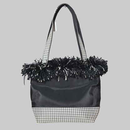 Black and White Plaid Horse Purse & Wallet - NEW