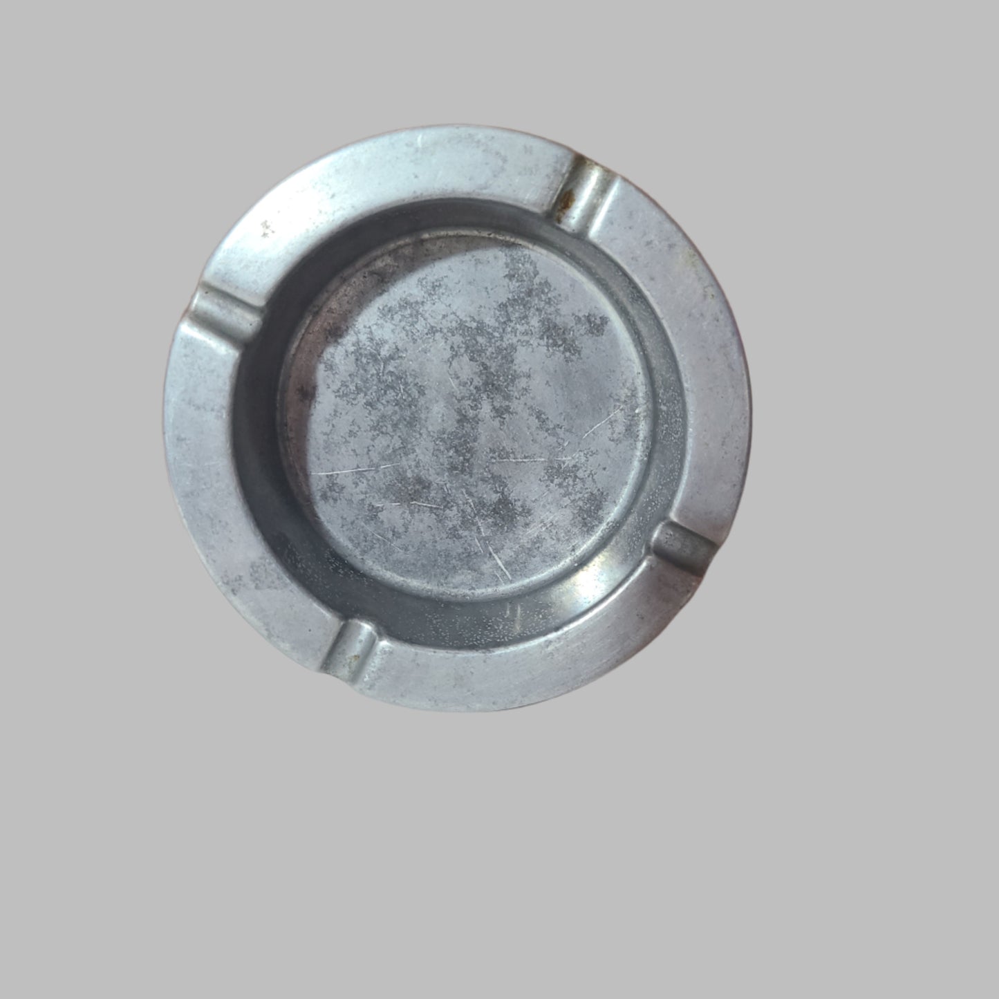 VTG Leather & Metal 4 Slot Ashtray - USED