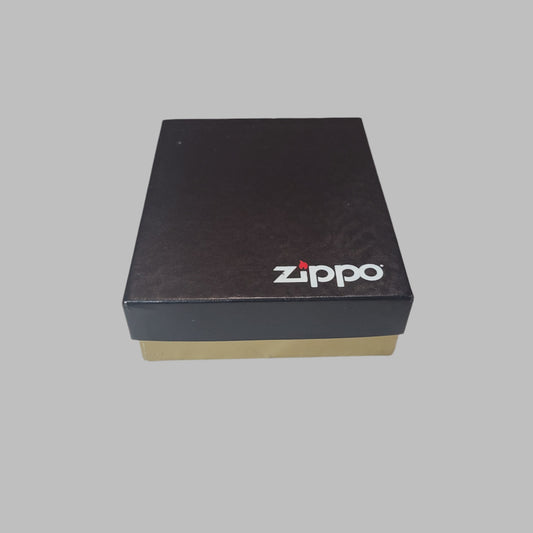 Empty Black & Gold Zippo Box - USED