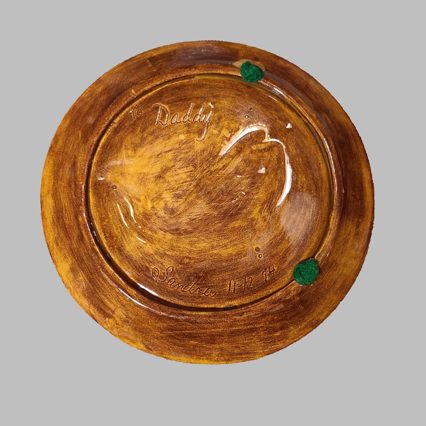 VTG Personalized Ceramic Bass Fish Ashtray - Small Chip Shown in Pics - USED