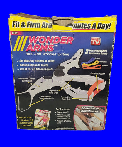 Wonder Arms Total Arm Workout System – In Box - Missing 1 Resistance Band - AS IS