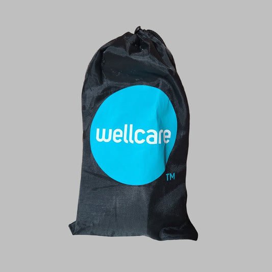 Wellcare Black Stretch Exercise Bands (5) w/ Pouch & Chart - LIKE NEW