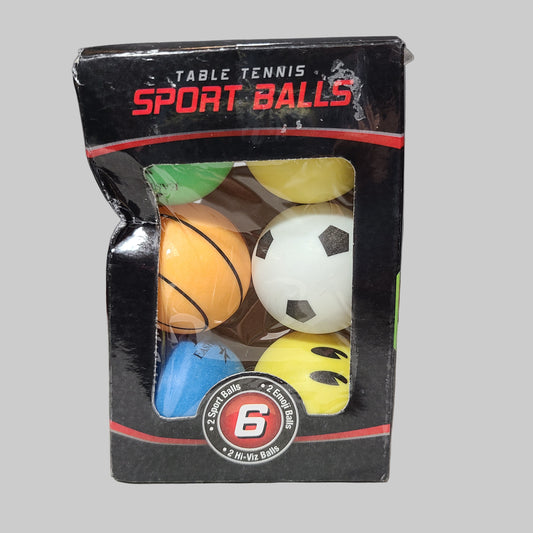 6PK Table Tennis Sports Balls - NEW