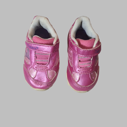 Sesame Street Size 3W Girls Pink Abby Sneakers - USED