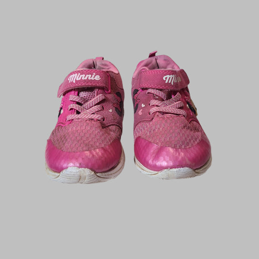 Girls Size 11 Disney Junior Minnie Mouse Sneakers - USED