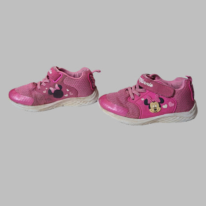 Girls Size 11 Disney Junior Minnie Mouse Sneakers - USED
