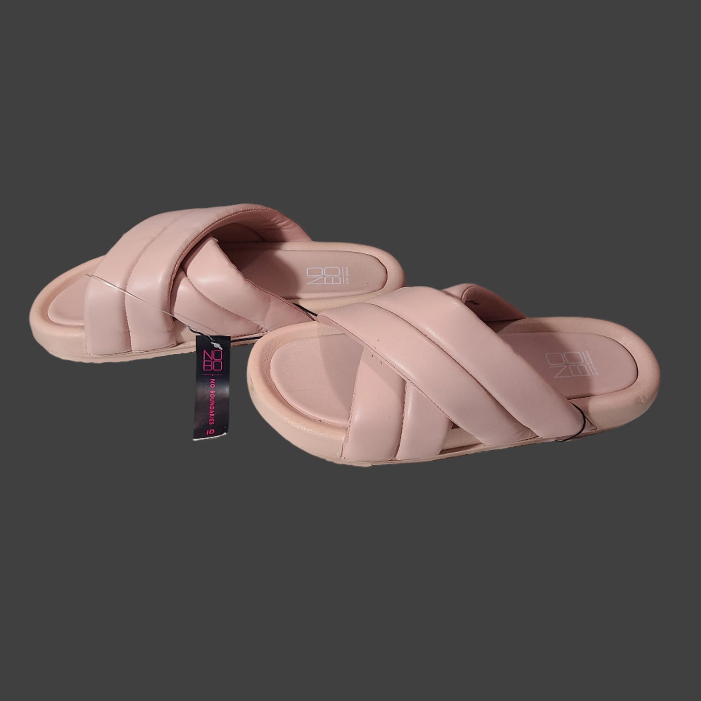 Women's Size 10 Pink No Boundaries Xband Slide Sandals - NEW