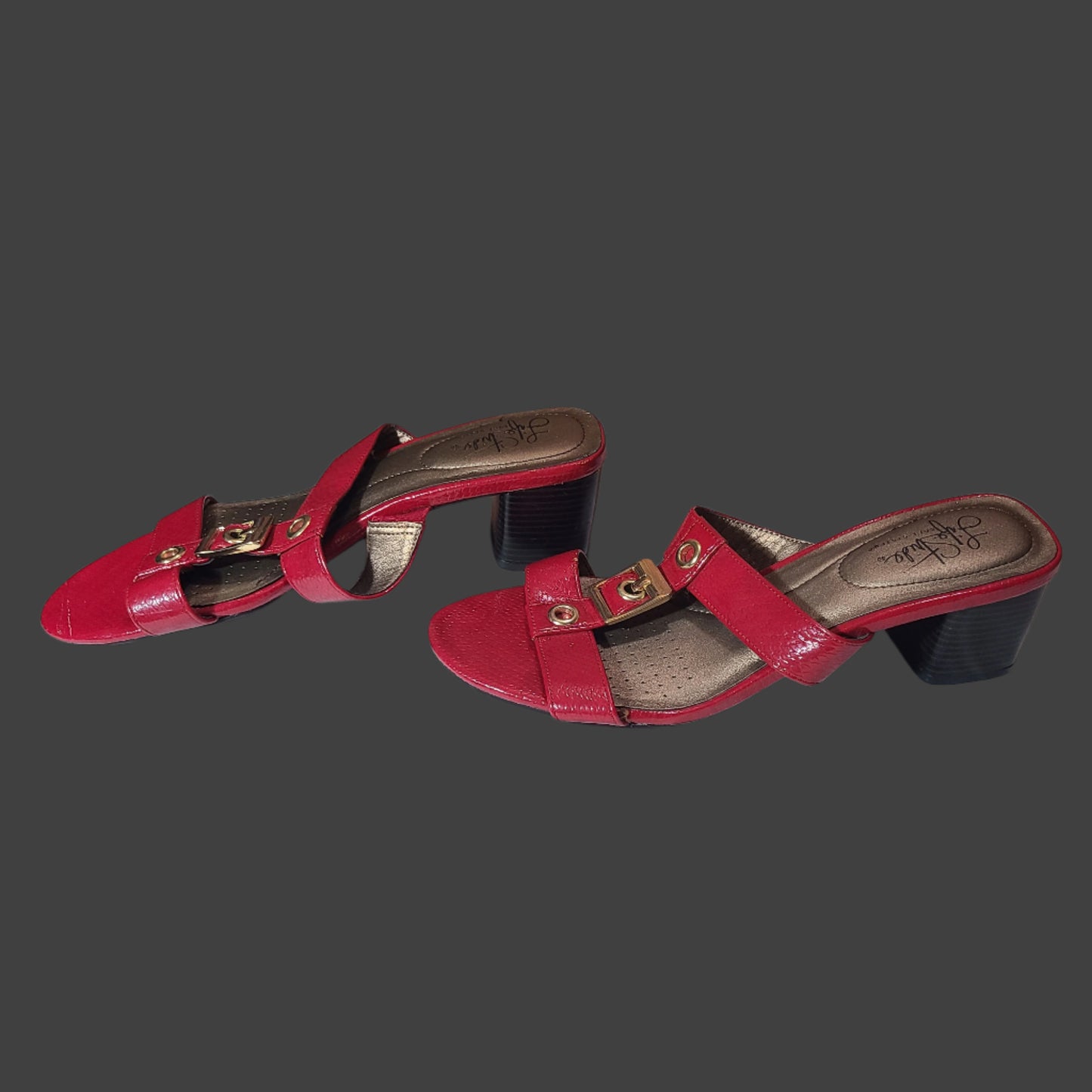 Women's Size 9.5M Red Life Stride Sandals - LIKE NEW