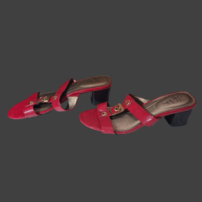Women's Size 9.5M Red Life Stride Sandals - LIKE NEW