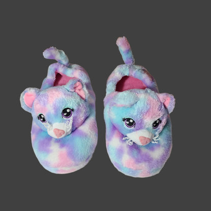 Girls Size XXL 5-6 Build A Bear Cat Slippers - LIKE NEW