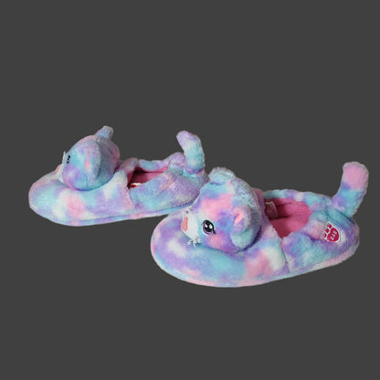 Girls Size XXL 5-6 Build A Bear Cat Slippers - LIKE NEW