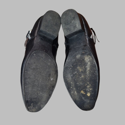 Women's 7.5 Medium Black Croft & Borrow Ankle Boots - USED