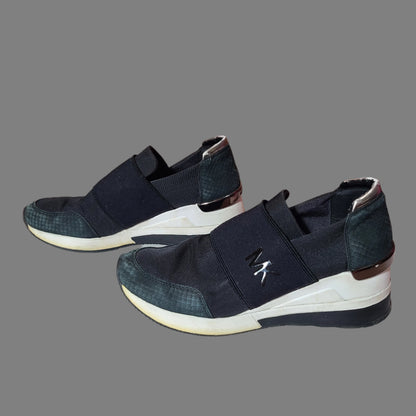 Women's 7.5M Black Michael Kors Felix Slip-On Trainers - USED