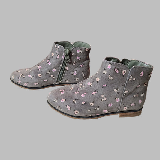 Girls Size 12 Cat & Jack Penelope Floral Boots - LIKE NEW