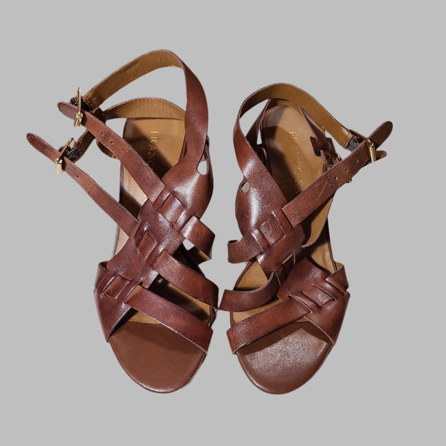 Women's 6M Franco Sarto Brown Heels - USED