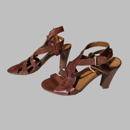 Women's 6M Franco Sarto Brown Heels - USED