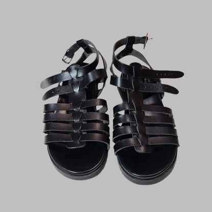 Kid's 13 Wonder Nation Black Sandals - USED