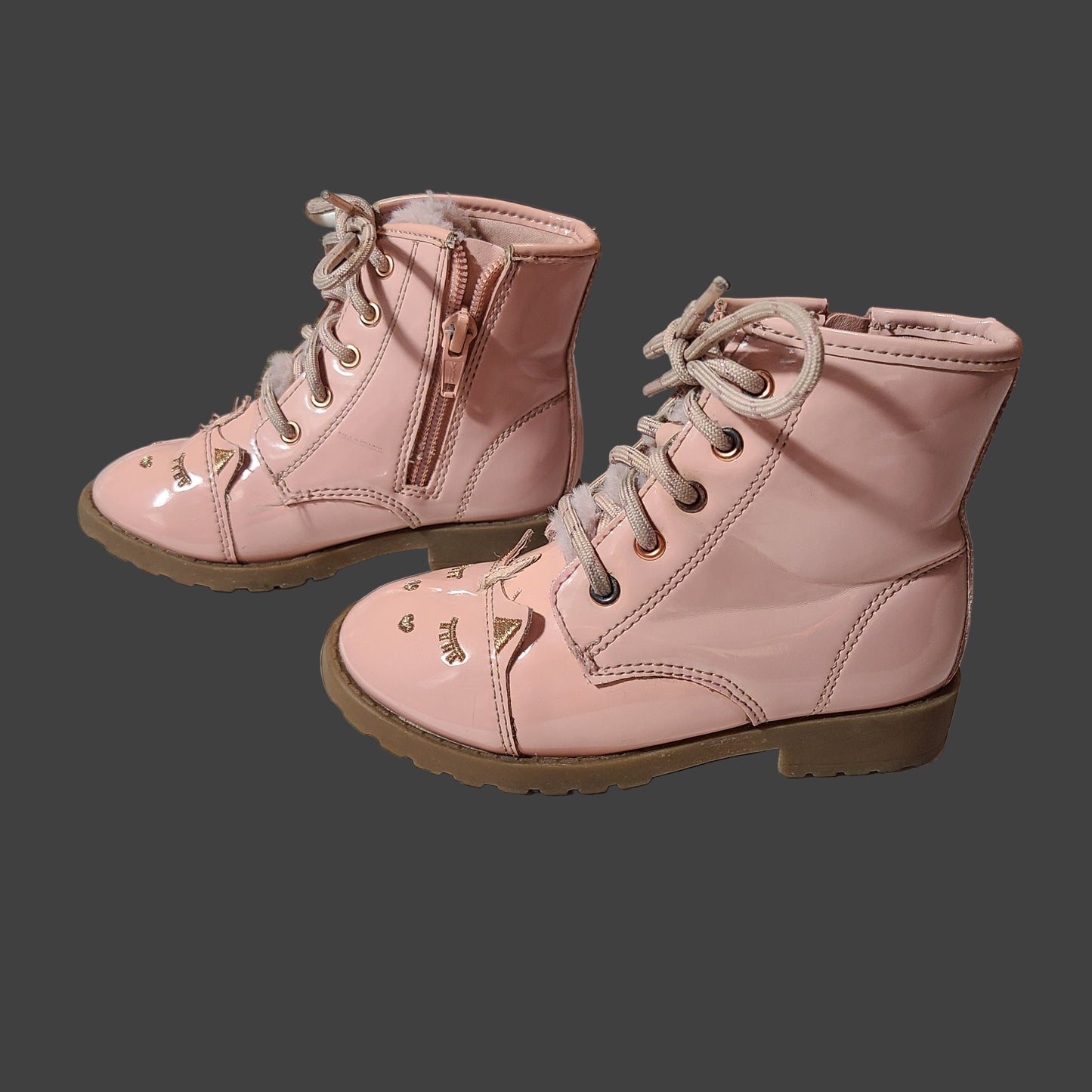 Girl's 9 Wonder Nation Pink Non-Marking Critter Boots - USED