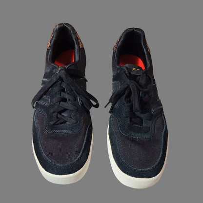 Women's 10 New Balance 300 V2 Black & Leopard Print Sneakers - USED