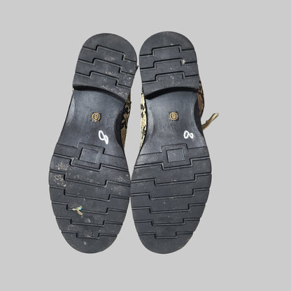 Women's 8M Coconuts by Matisse Finch Snake Print Boots - LIKE NEW