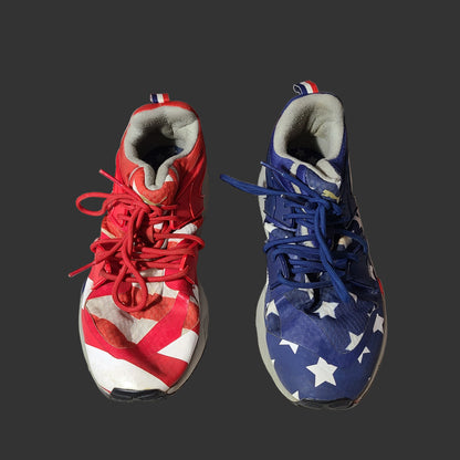Men's 8 Puma Blaze of Glory Red, White, & Blue Sneakers - USED