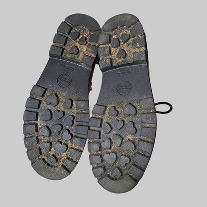 Girls Size 6 Wonder Nation Pink Gore Combat Boots - USED