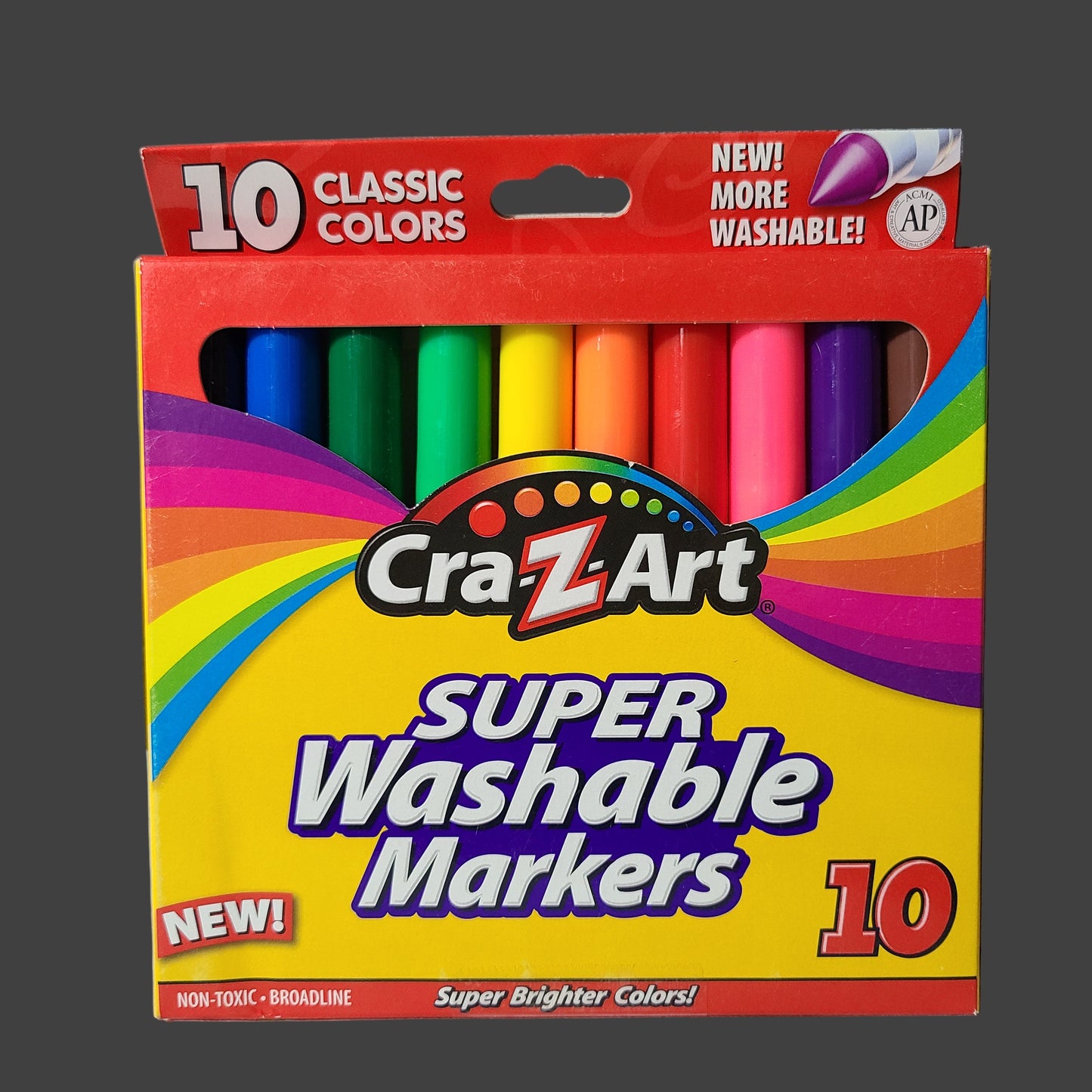 Cra-Z-Art 10 Classic Color Super Washable Markers - NEW
