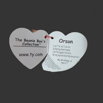 Ty Beanie Boo Orson The Ostrich - NEW