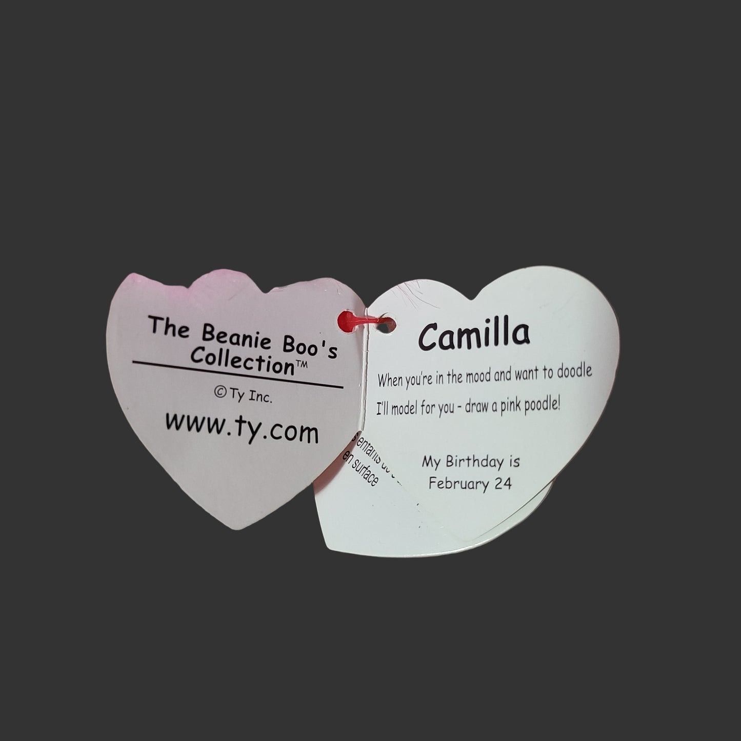 Ty Beanie Boo Camilla The Pink Poodle - NEW