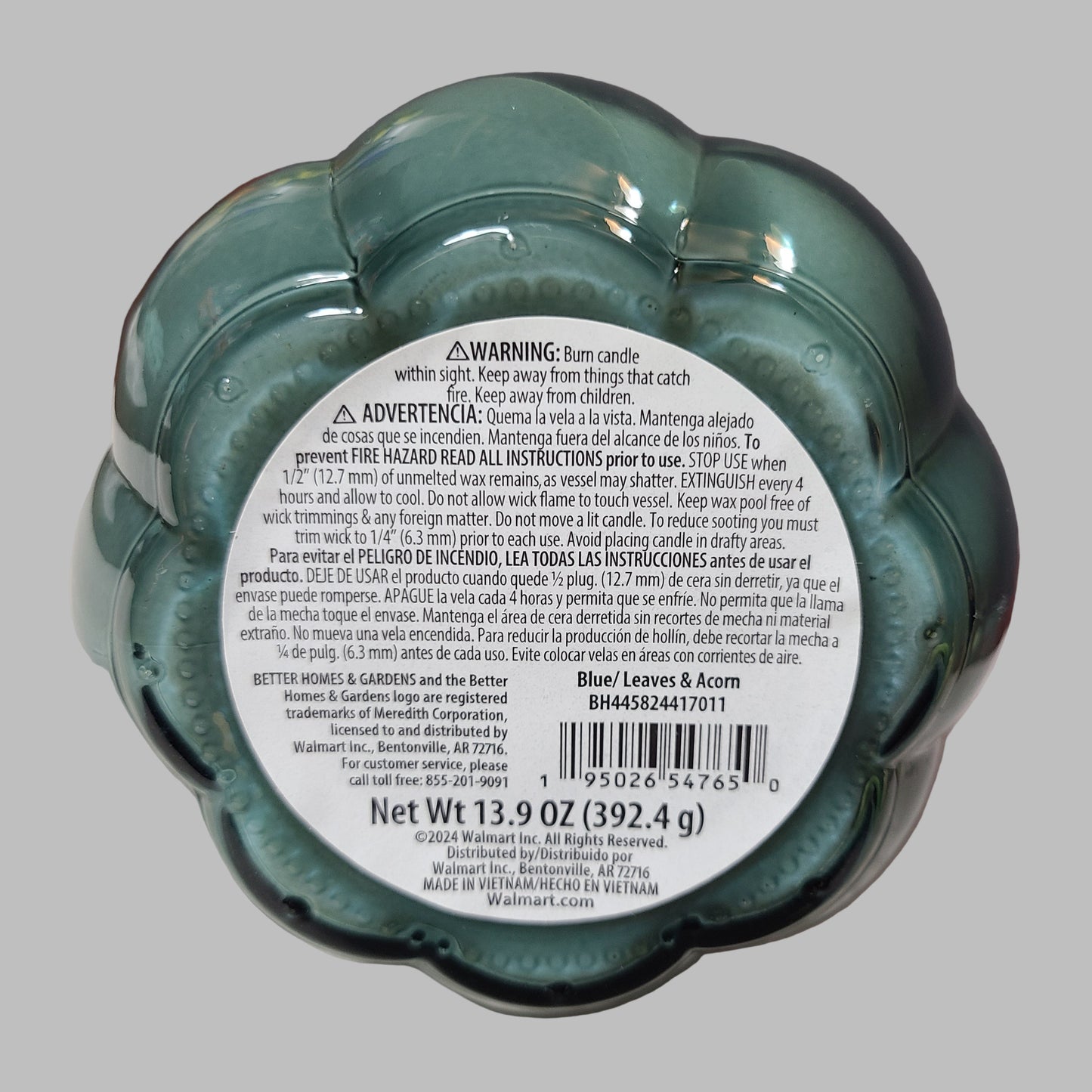 Better Homes & Garden Pumpkin Shaped Candle - NEW