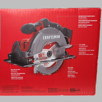 Craftsman V20 6.5" Circular Saw - CMCS500B - Battery NOT Included - NEW