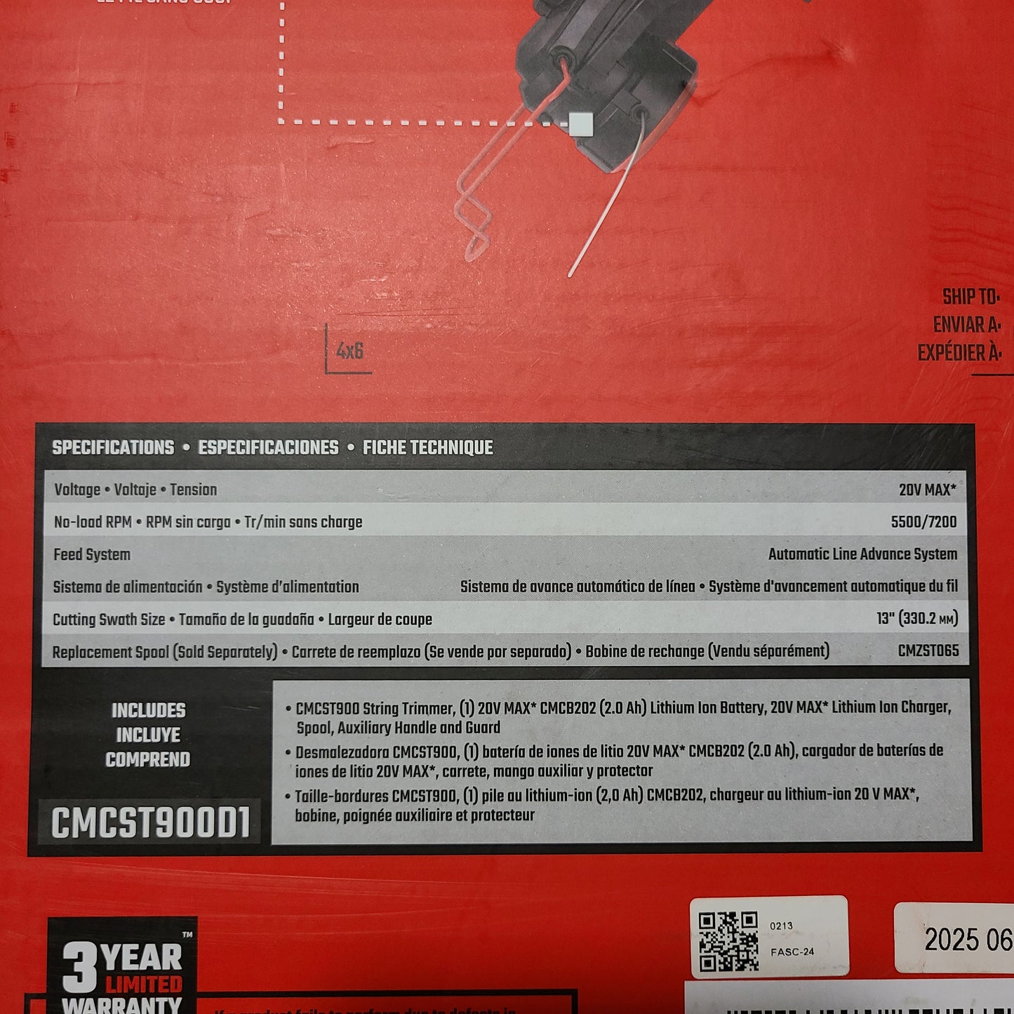 Craftsman V20 13" String Trimmer & Edger - CMCST90001 - Includes Battery & Charger - NEW