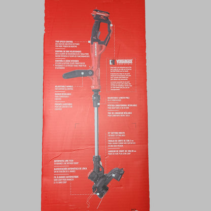 Craftsman V20 13" String Trimmer & Edger - CMCST90001 - Includes Battery & Charger - NEW