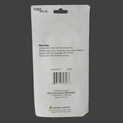 2 Pack Power+Plus Orange & Yellow Utility Knife - NEW