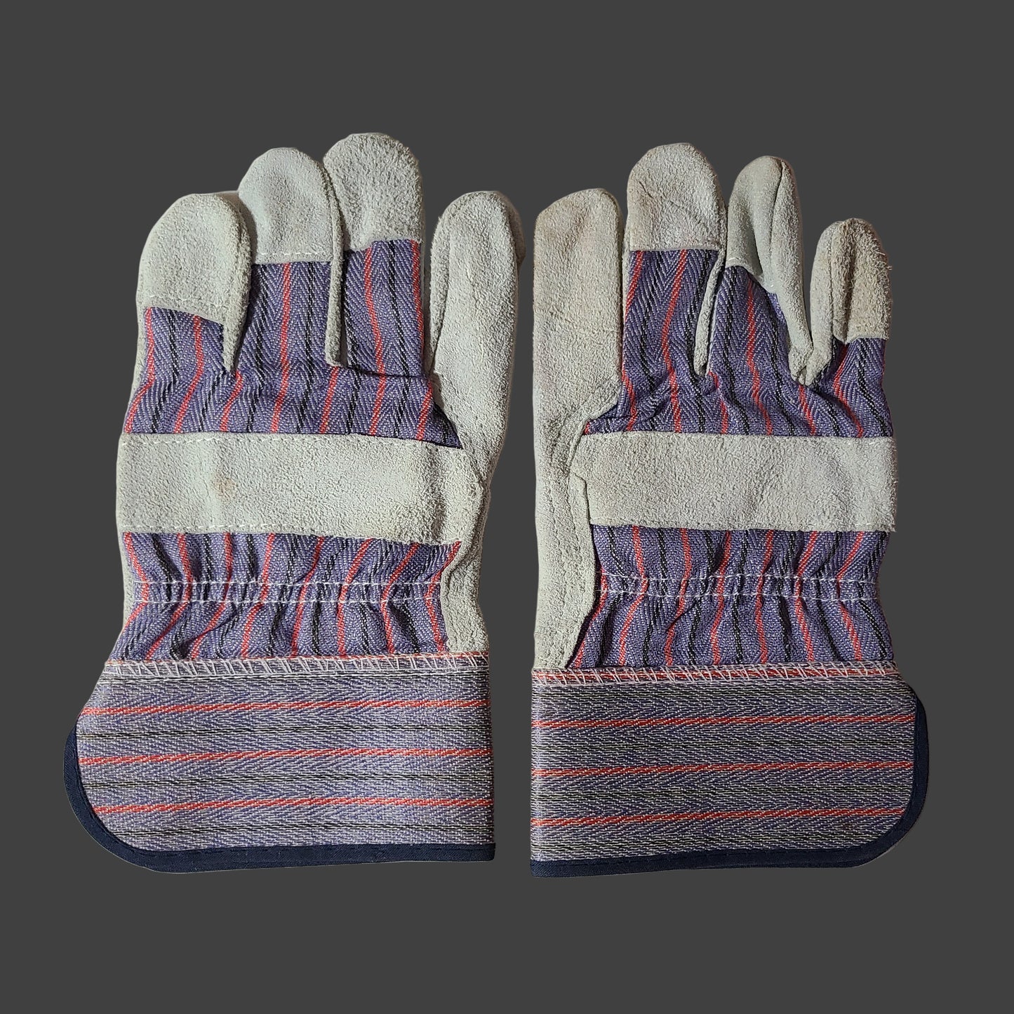 Blue Hawk Large Leather Construction Gloves - USED