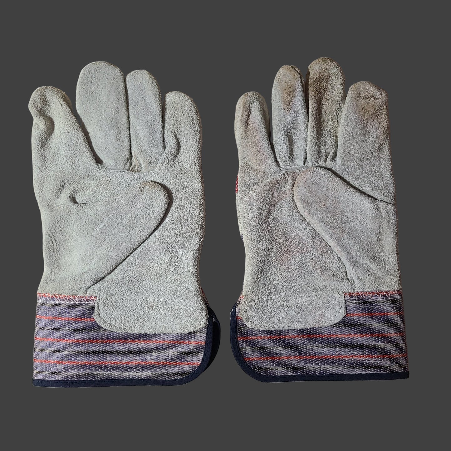 Blue Hawk Large Leather Construction Gloves - USED