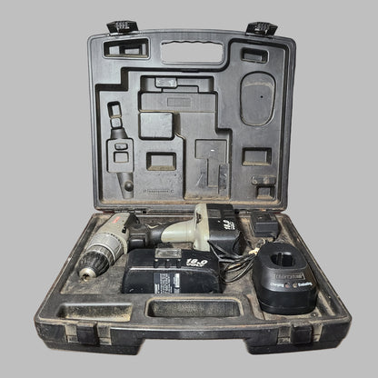 Craftsman Cordless 3/8" Drill/Driver w/ 2 Batteries, Charger, & Carry Case - Tested - USED