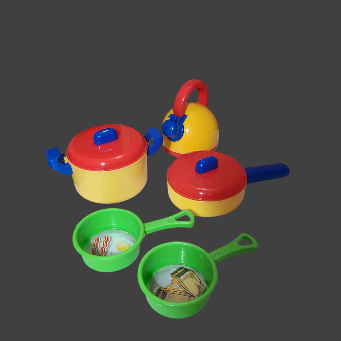 7PC Bag Miscellaneous Plastic Kids Cooking Toys - USED