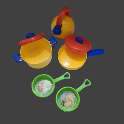 7PC Bag Miscellaneous Plastic Kids Cooking Toys - USED