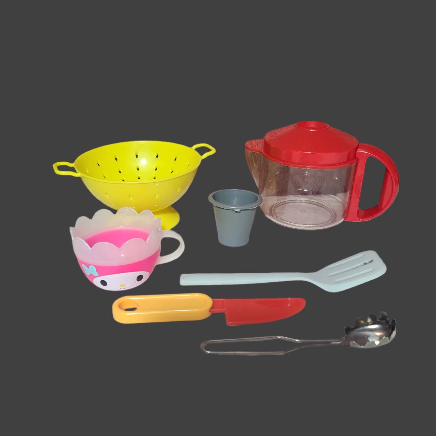 7PC Bag Miscellaneous Plastic Kitchen & Utensil Toys - USED